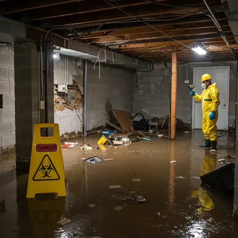 Flooded Basement Electrical Hazard in Carmel Hamlet, NY Property